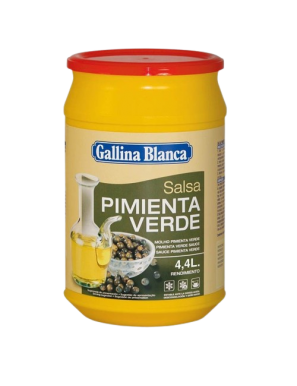 SALSA PIMIENTA VERDE G/BLANCA R/4 L B/600 GR