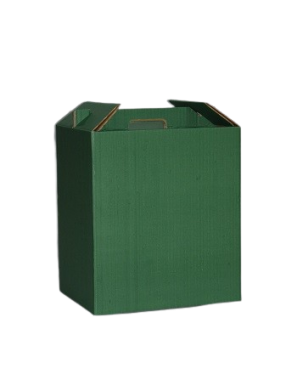 CAJA CARTON VERDE 12 BOTELLAS 785X356X113 UD