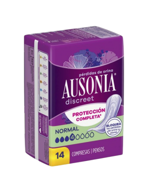 COMPRESA AUSONIA DISCREET NORMAL P/14UD