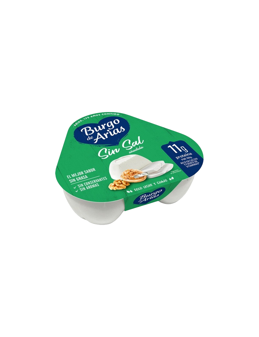 QUESO BURGOS DE ARIAS MINI SIN SAL P/3X72GR