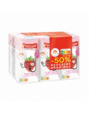 BATIDO FRESA PASCUAL PR-200 ML. PACK-6 UD