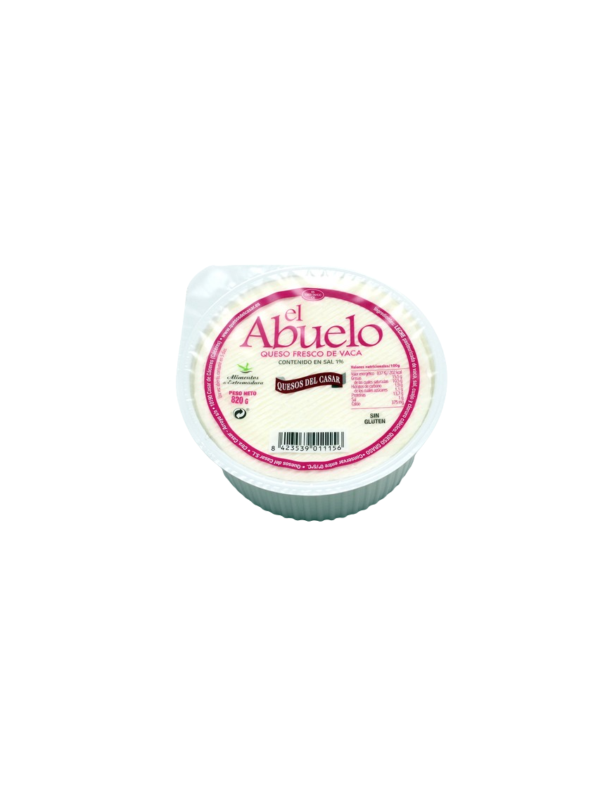 QUESO FRESCO VACA EL ABUELO T/820 GR