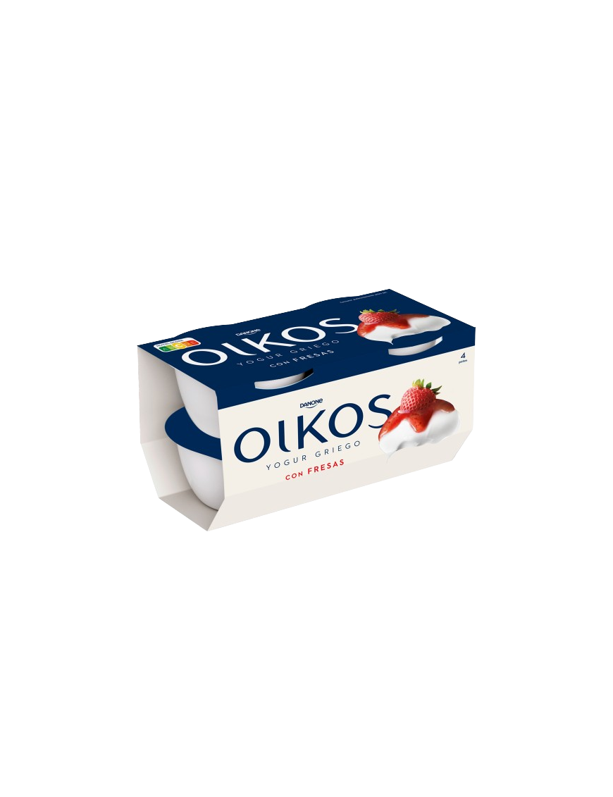 DANONE OIKOS CON FRESAS PACK-4UD