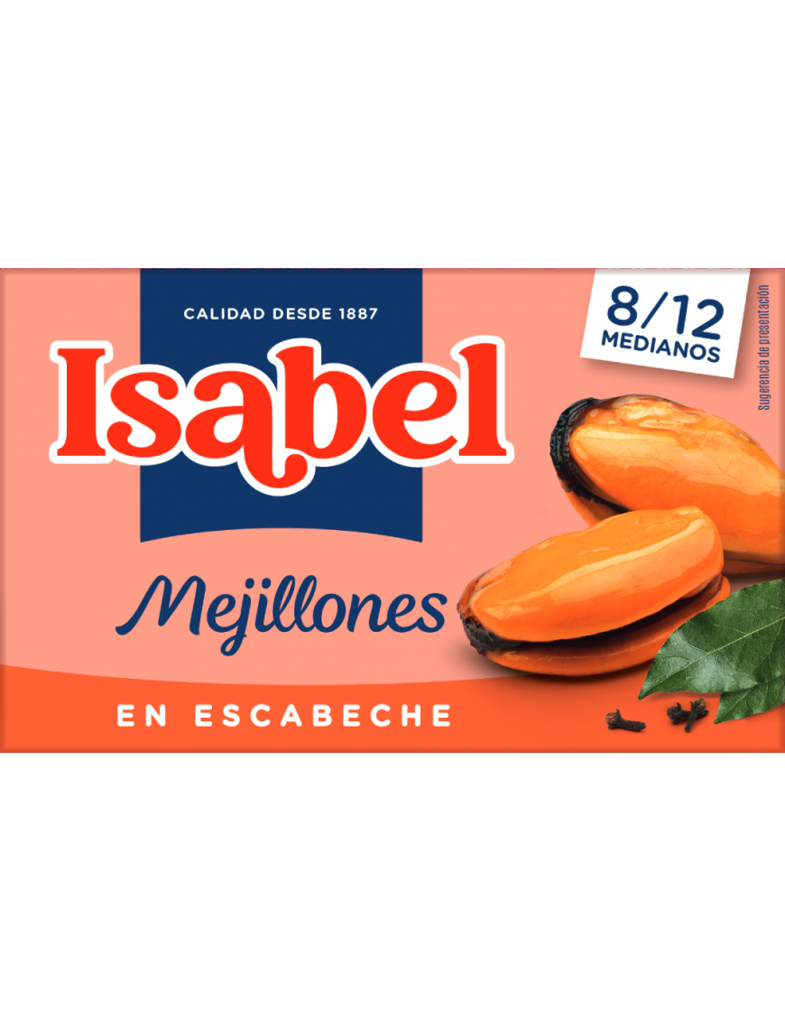 MEJILLON  ESCABECHE ISABEL PACK-3 X 85 GR.