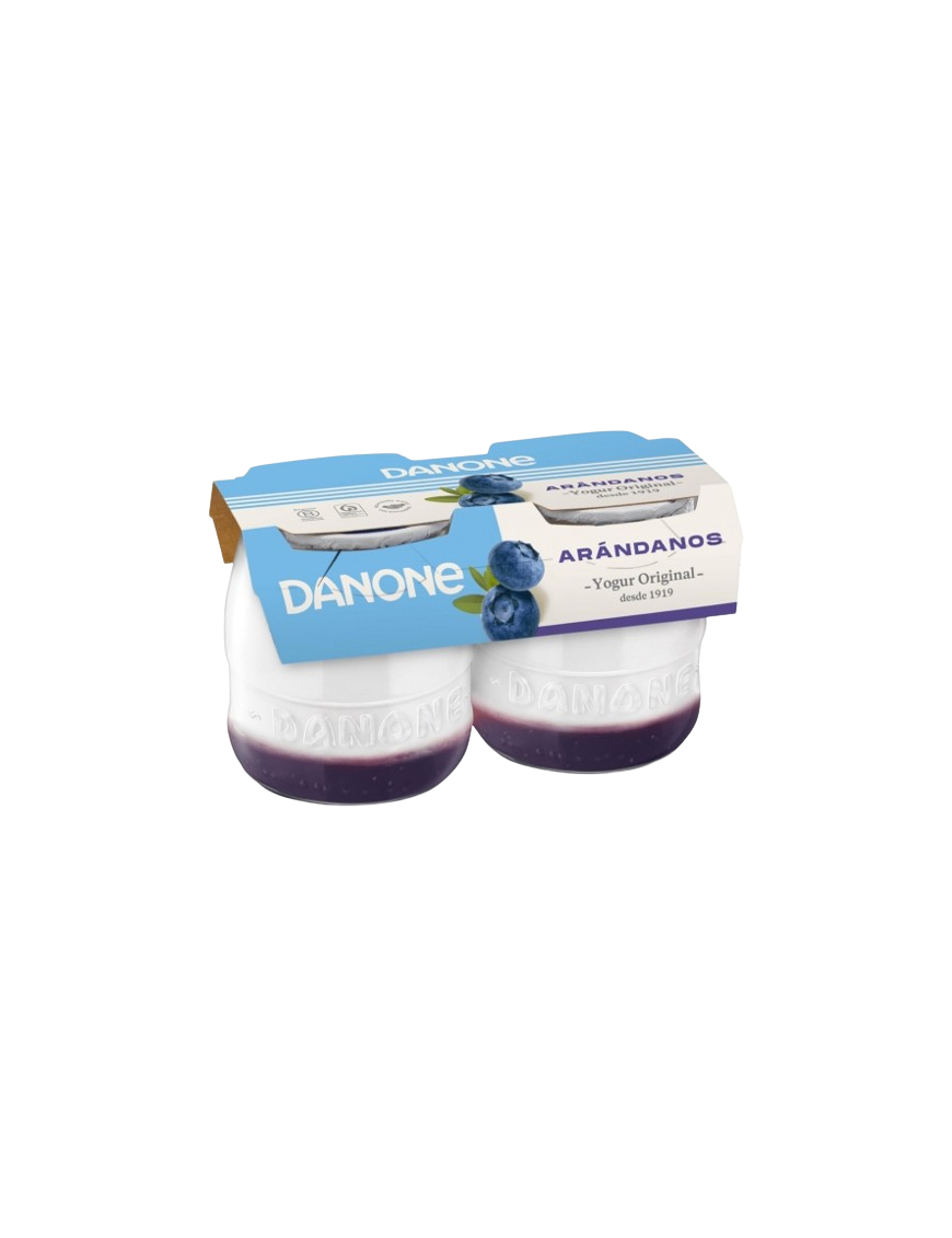 DANONE YOGUR SABOR ARANDANOS PACK 2 UD