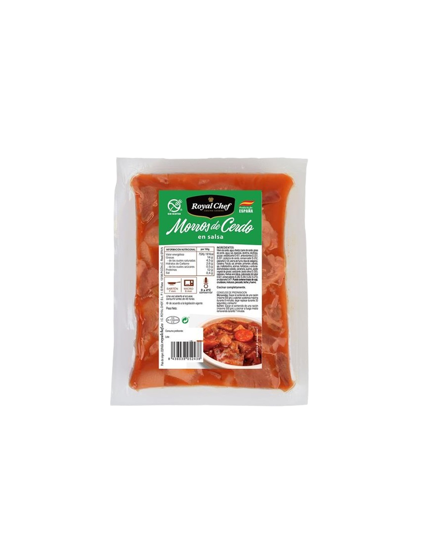 MORROS DE CERDO EN SALSA ROYAL CHEF BOLSA 500GR