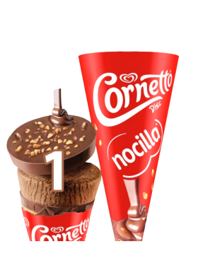 HELADO FRIGO CORNETO NOCILLA P/4 X 90ML