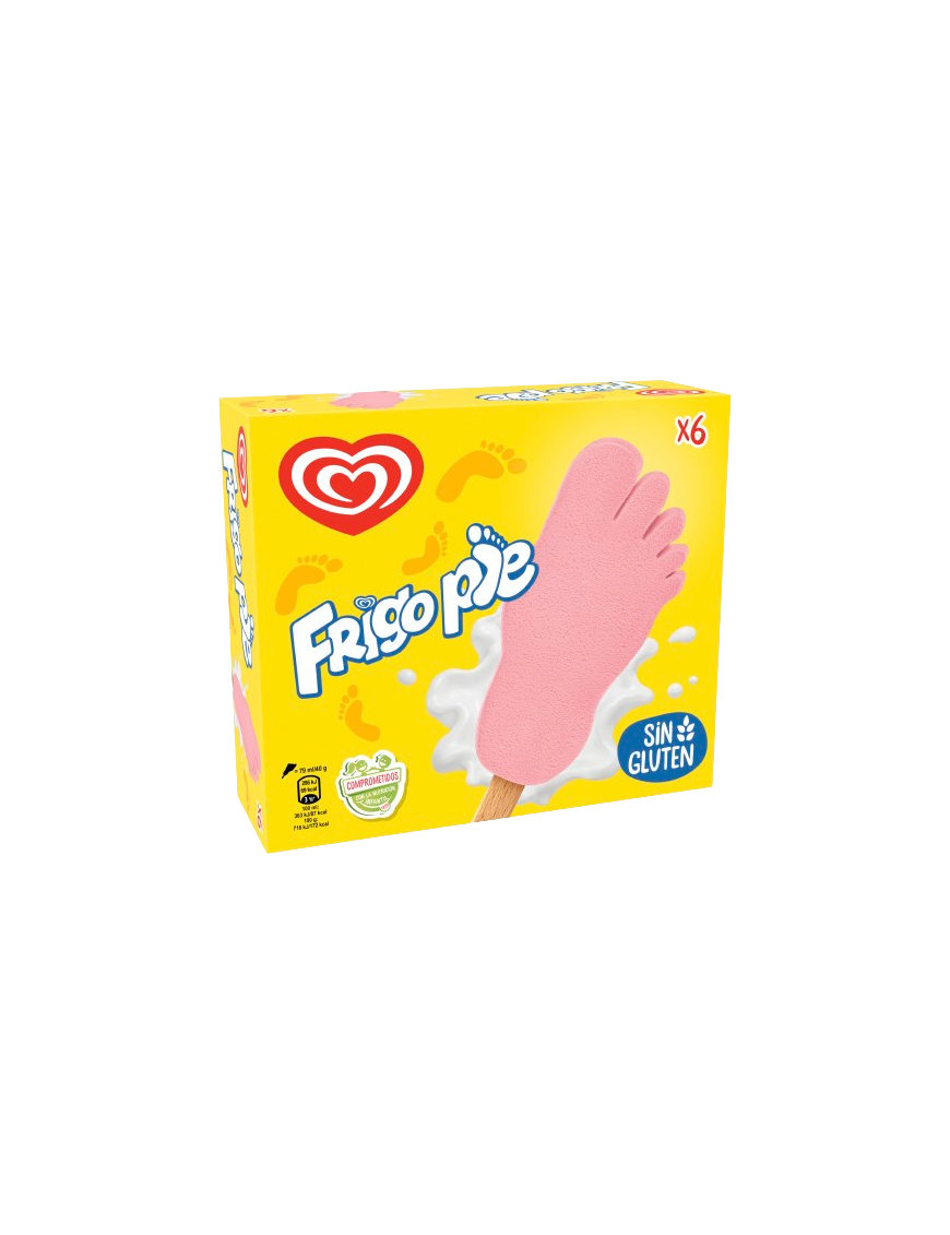 HELADO FRIGO FRIGOPIE FRESA P/6U