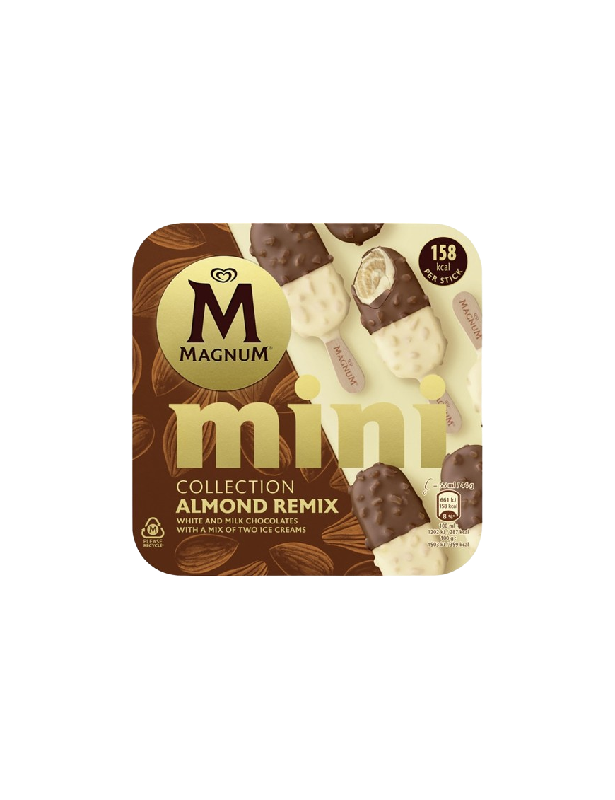 HELADO FRIGO MAGNUM MINI ALMOND REMIX P/6 UD