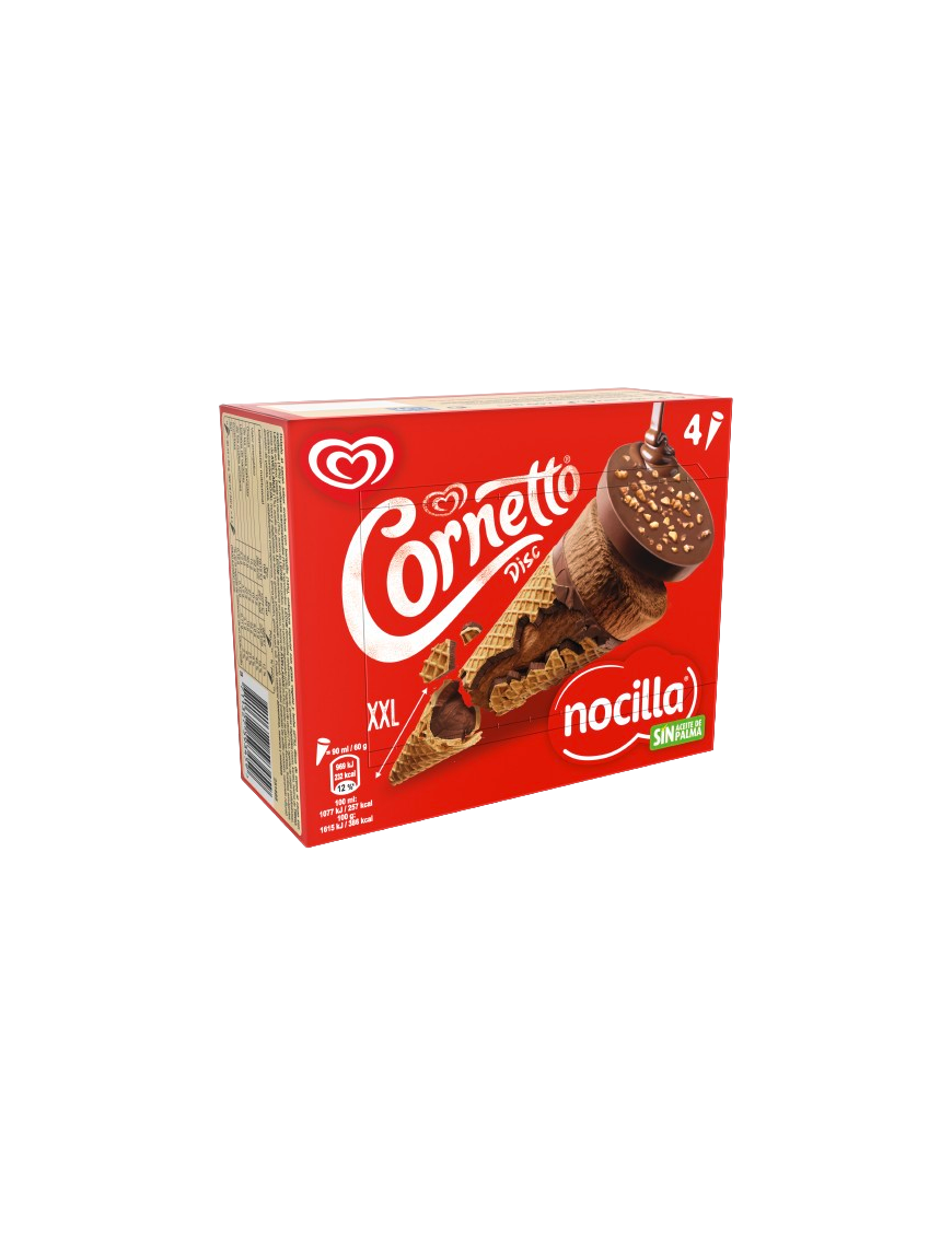 HELADO FRIGO NOCILLA CONO P/4 UD