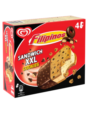 HELADO FRIGO SANDWICH FILIPINOS COOKIE P/4 X 130ML