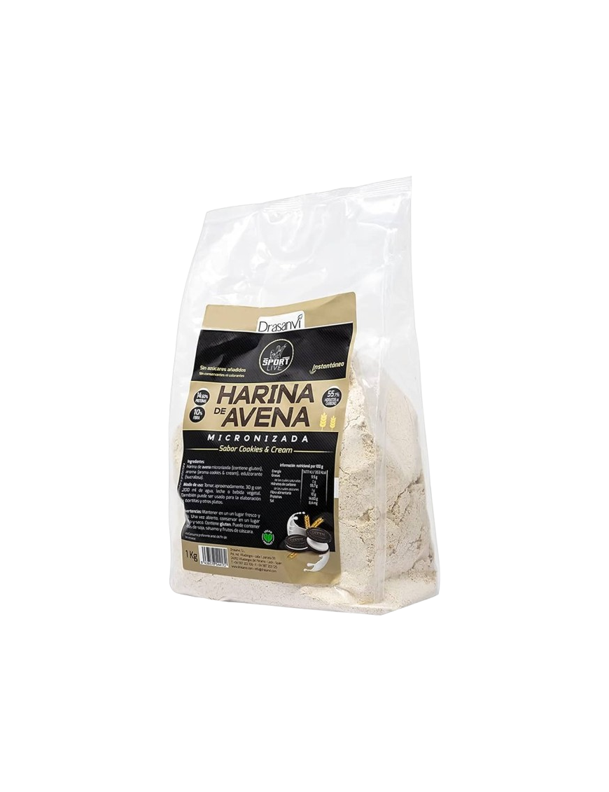 HARINA AVENA DRANSAVI SPORT LIFE COOKIES B/1 KG