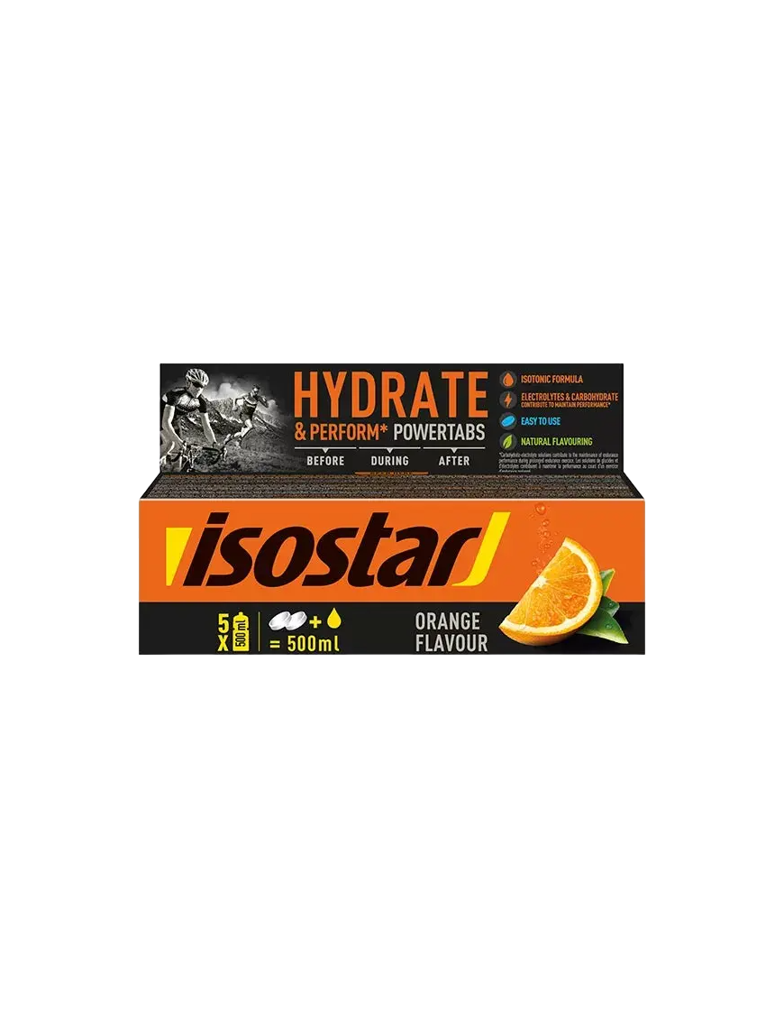 ISOSTAR POWERTABS NARANJA 120GR B/10 UD