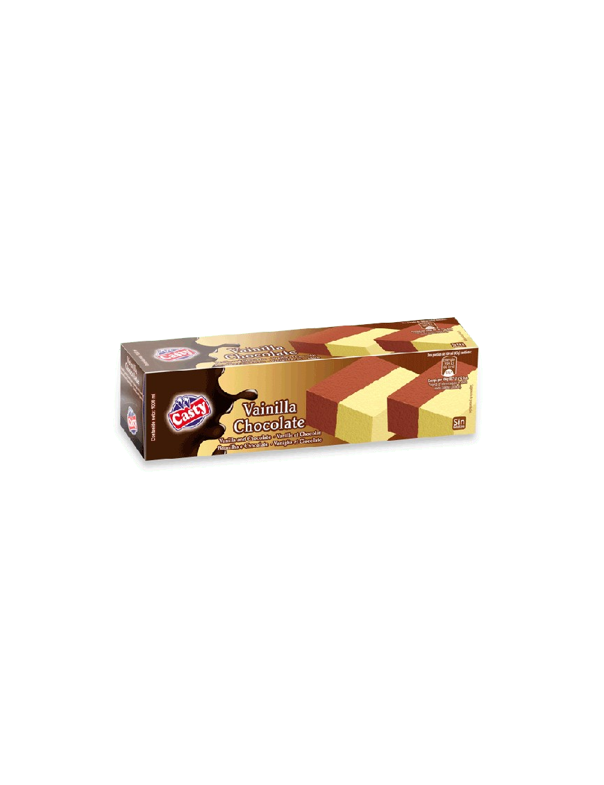 HELADO CASTY CORTE VAINILLA-CHOCOLATE B/1 L