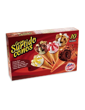 HELADO CASTY GRAN SURTIDO CONOS P/10 UD