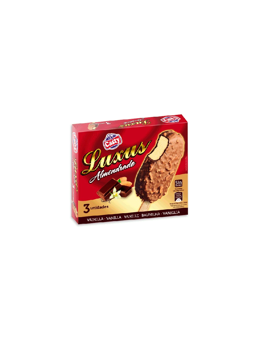 HELADO CASTY LUXUS ALMENDRADO PACK-3U