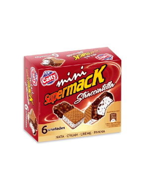 HELADO CASTY MINI SUPERMACK STRACCIATELLA P/6U