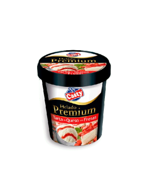 HELADO CASTY PREMIUM TARTA QUESO C/FRESAS T/500 ML