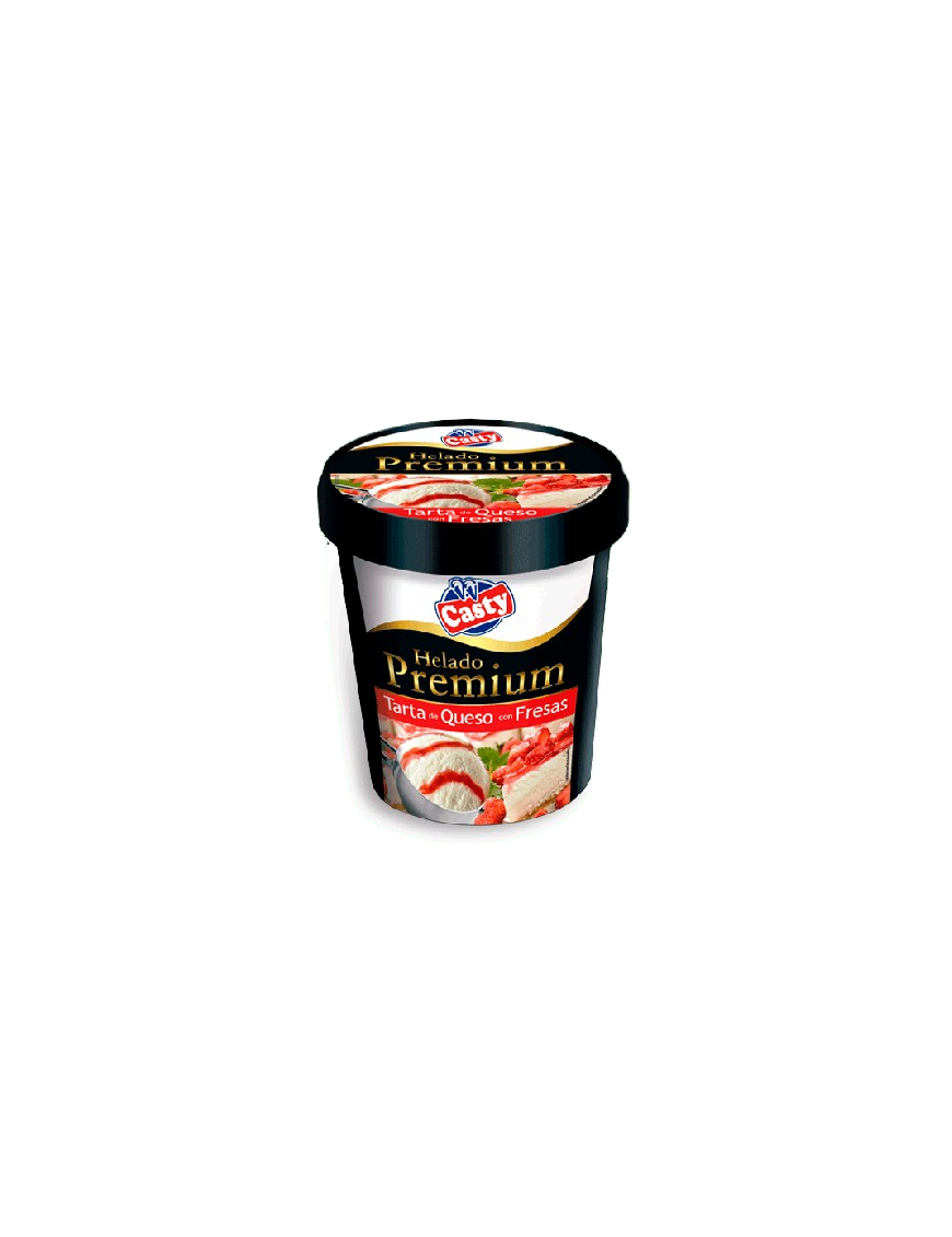 HELADO CASTY PREMIUM TARTA QUESO C/FRESAS T/500 ML