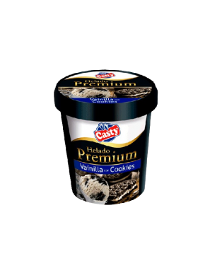 HELADO CASTY PREMIUM VAINILLA C/COOKIES T/500 ML