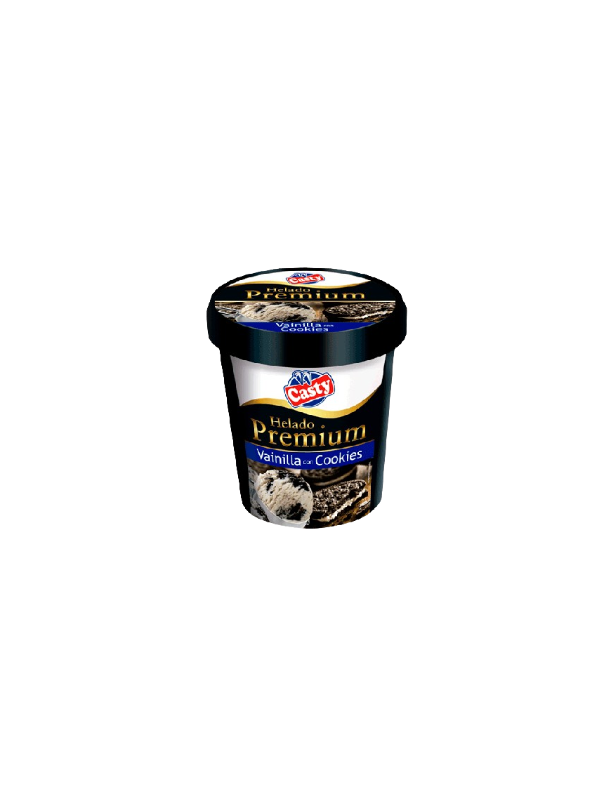 HELADO CASTY PREMIUM VAINILLA C/COOKIES T/500 ML