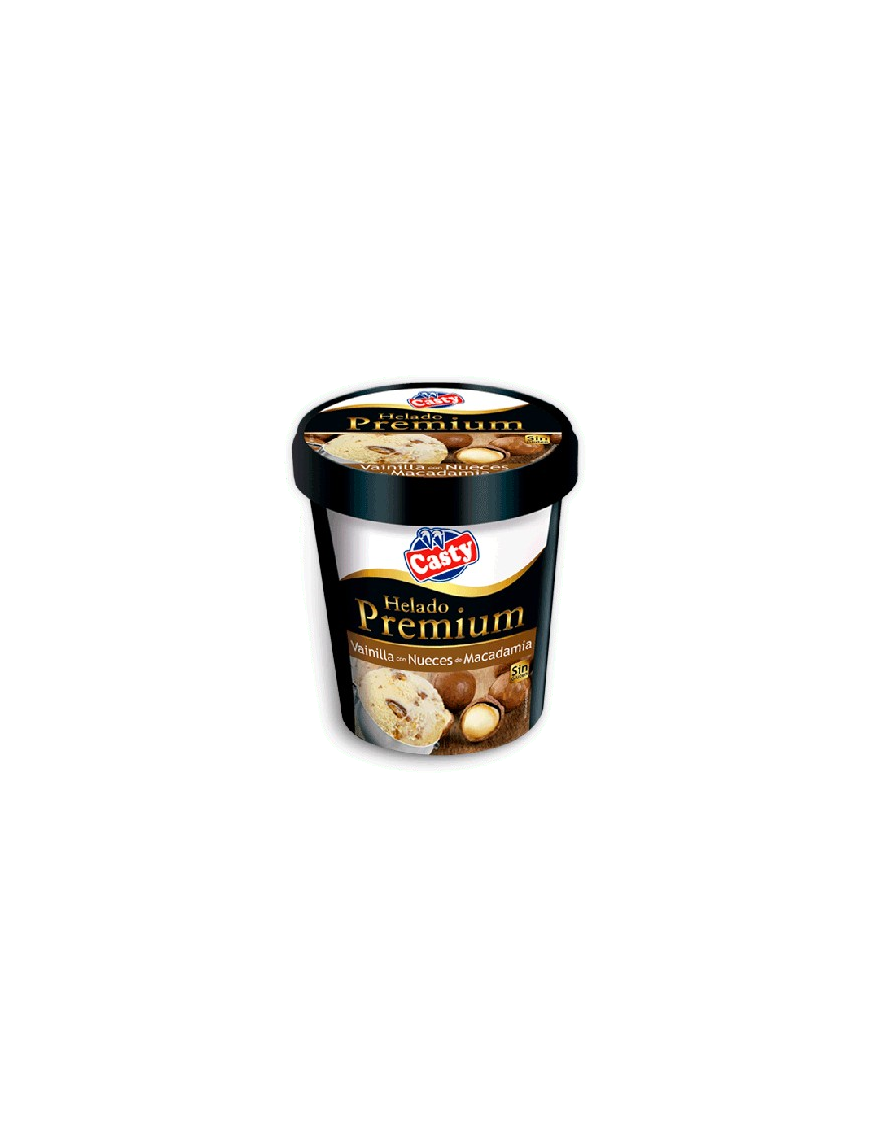 HELADO CASTY PREMIUM VAINILLA C/NUECES T/500 ML