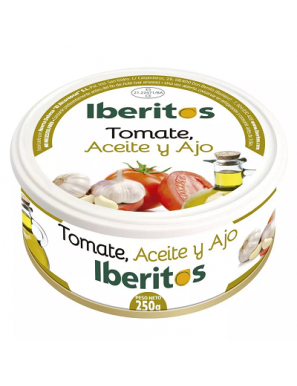 TOMATE IBERITOS ACEITE + AJO  L/250 GR