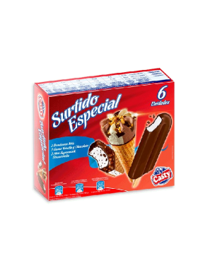 HELADO CASTY SURTIDO ESPECIAL PACK-6 UD