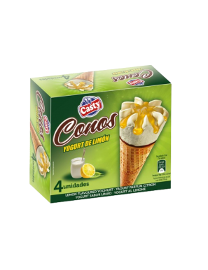 HELADO CASTY CONO YOGURT DE LIMON PACK-4 UD