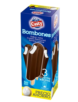 HELADO CASTY BOMBON PACK-3 UD