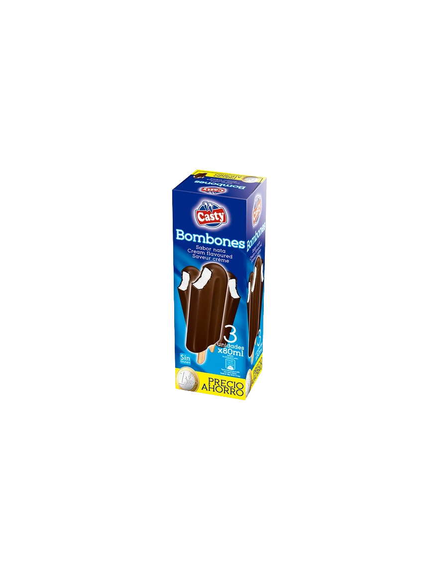 HELADO CASTY BOMBON PACK-3 UD