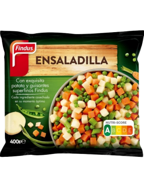 ENSALADILLA RUSA  CONG. FINDUS BOLSA 400 GR