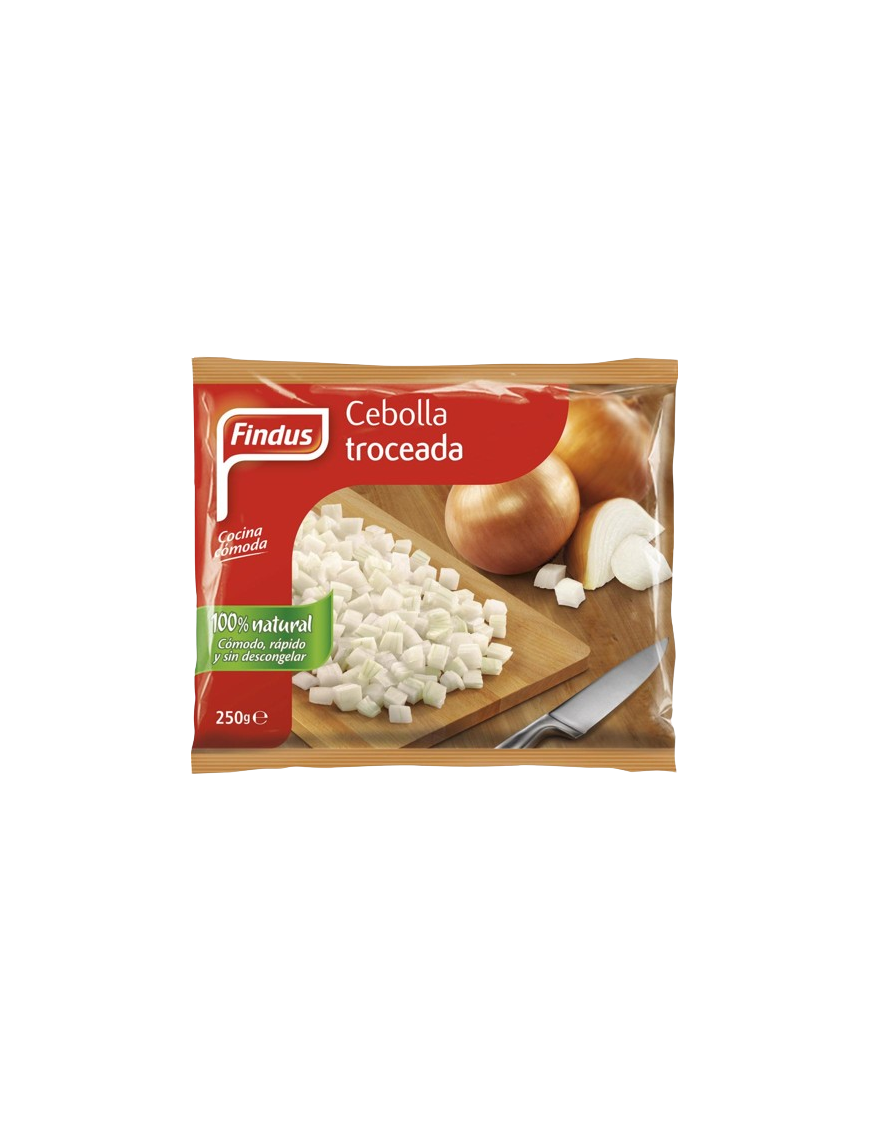 CEBOLLA  CONG. TROCEADA FINDUS BOLSA 250GR