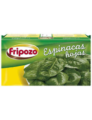 ESPINACAS CONG. HOJAS FRIPOZO C/1147 BOLSA/400.GR.