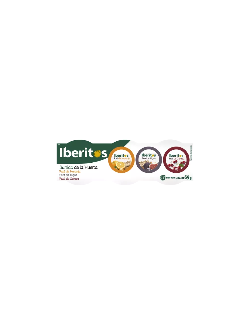 PATE IBERITOS SURTIDO DE LA HUERTA 23GR PACK-3 UD