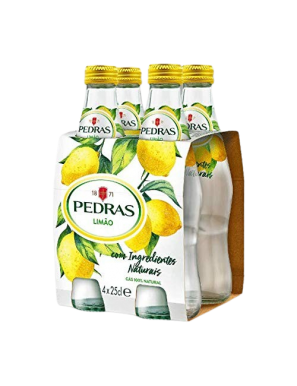 AGUA C/GAS PEDRAS LIMON CRISTAL 250 ML PACK-4UD