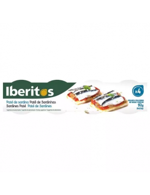 PATE IBERITOS SARDINA   25.G PACK-4