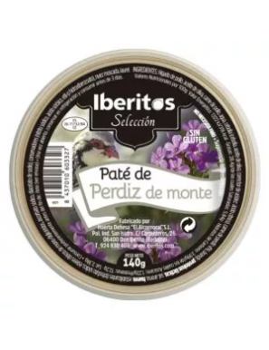 PATE IBERITOS PERDIZ DE MONTE   L/140GR