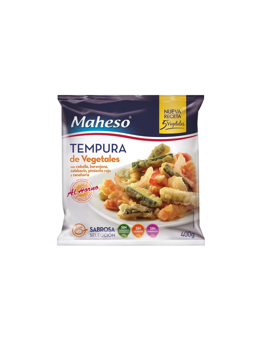 VERDURAS EN TEMPURA MAHESO B/400 GR