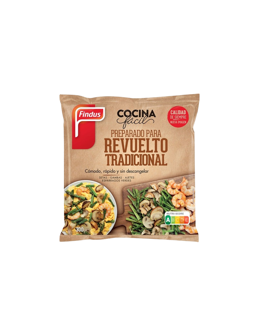 REVUELTO TRADICIONAL SETAS Y GAMBAS FINDUS B/300 G