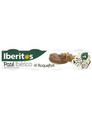 PATE IBERITOS AL ROQUEFORT  23.G PACK-4 UD