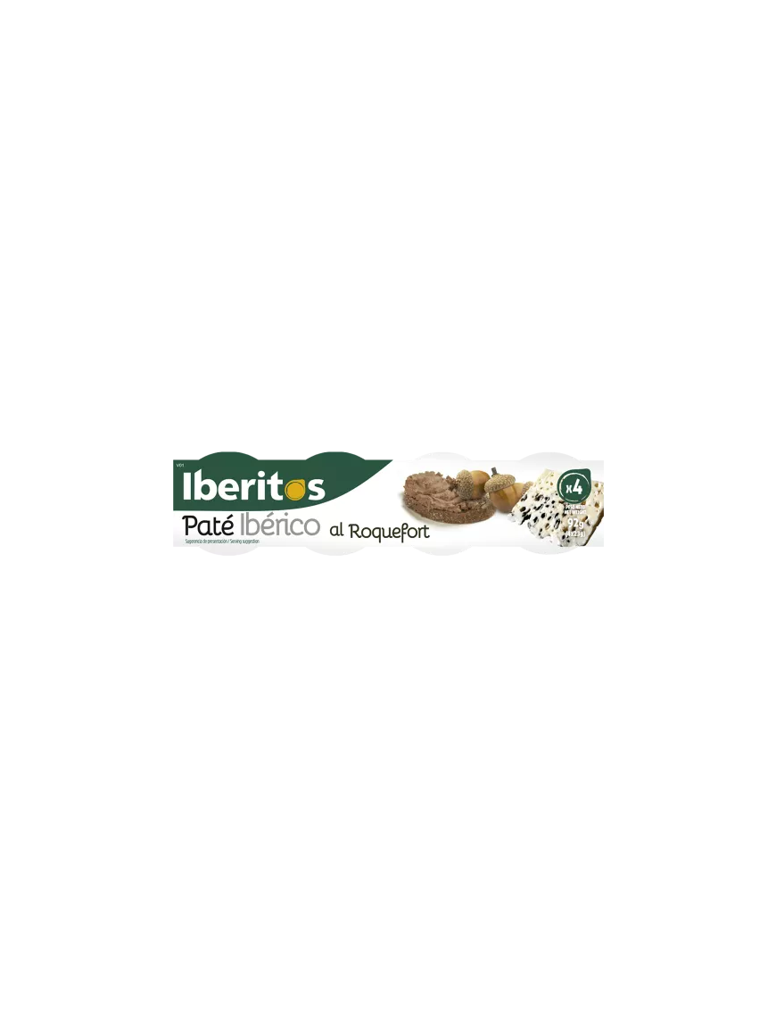 PATE IBERITOS AL ROQUEFORT  23.G PACK-4 UD