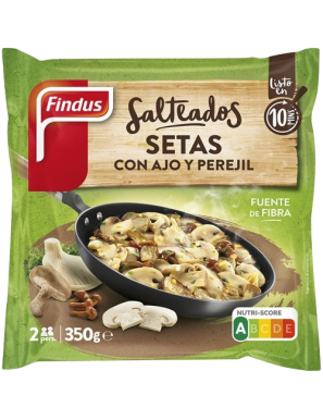 SETAS CON AJO Y PEREJIL FINDUS B/350 GR