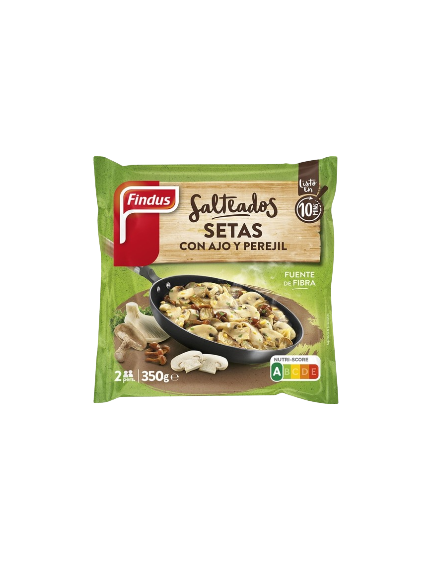 SETAS CON AJO Y PEREJIL FINDUS B/350 GR