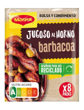 PREPARADO AL HORNO POLLO BARBACOA MAGGI B/30 GR