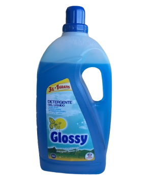 DETERGENTE GLOSSY LIQ. GEL AZUL 60 LAV. 3+1 L