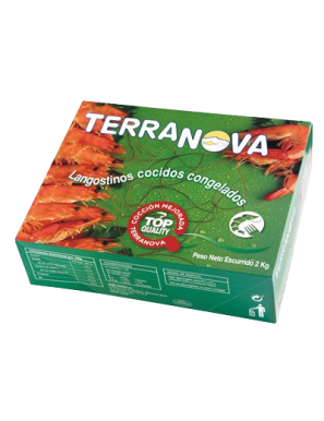 LANGOSTINO COCIDO 25/35 OJO TERRANOVA ESTUCHE 2 KG