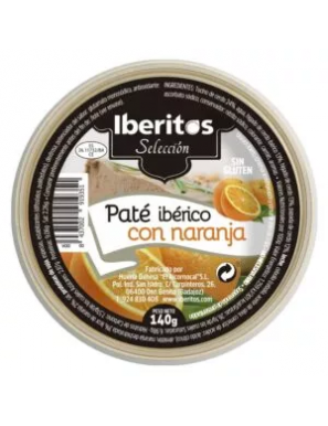 PATE IBERITOS IBERICO C/NARANJA L/140 GR