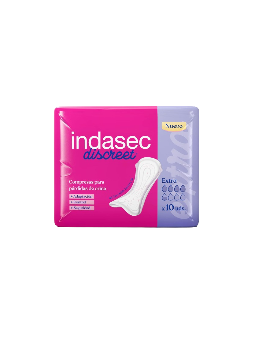 COMPRESA INDASEC DISCREET EXTRA P/10 UD