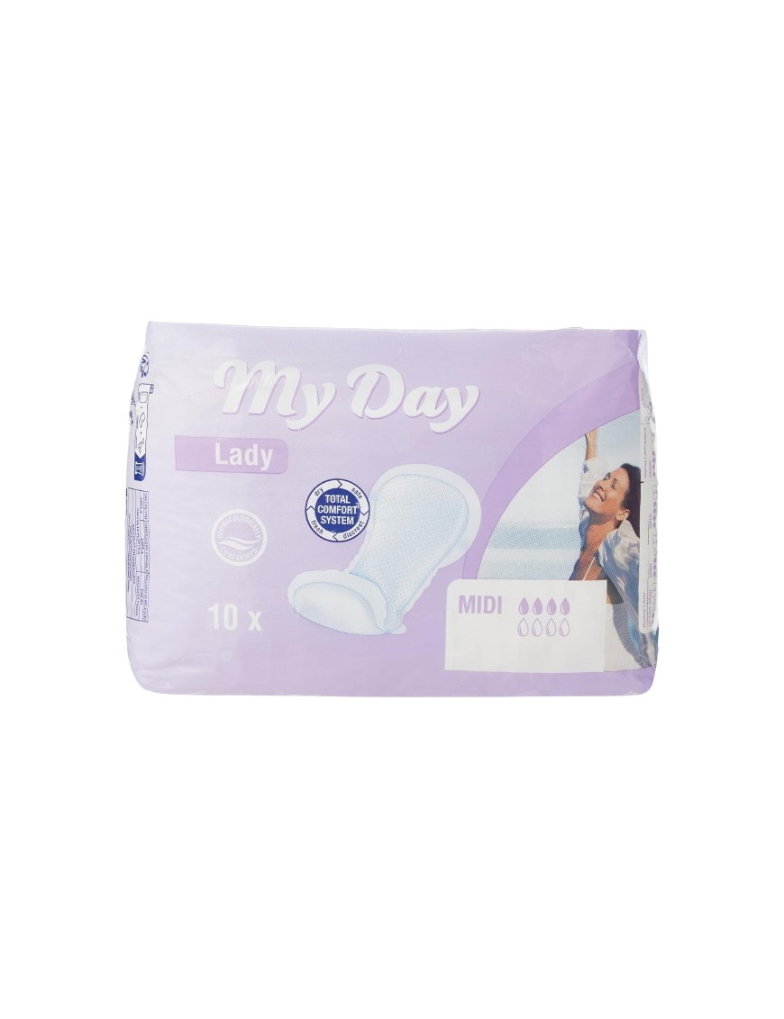 COMPRESA MY DAY MIDI PAQUETE 10 UNIDADES